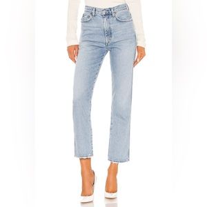 NWT Aritzia Agolde Pinch Waist High Rise Kick Size 29 Jeans Riptide Organic Jean